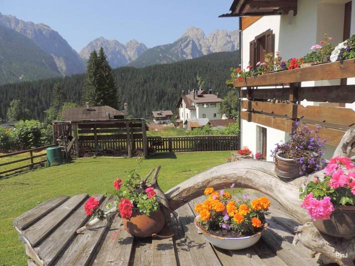 Appartamento per 3 persone, con Terrazza e Giardino nonché Panorama a Sappada
