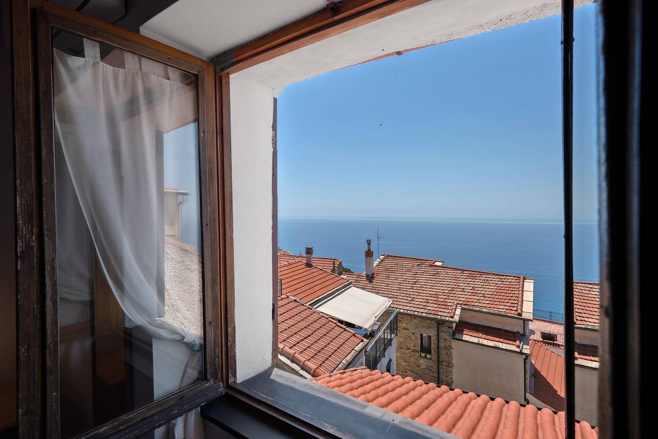 Ferienhaus 'Basera' mit Meerblick, Wlan und Klimaanlage in Cipressa, Riviera di Ponente