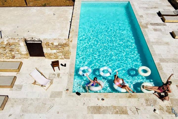 Gîte pour 4 personnes, avec vue ainsi que piscine et balcon à Baron - 3