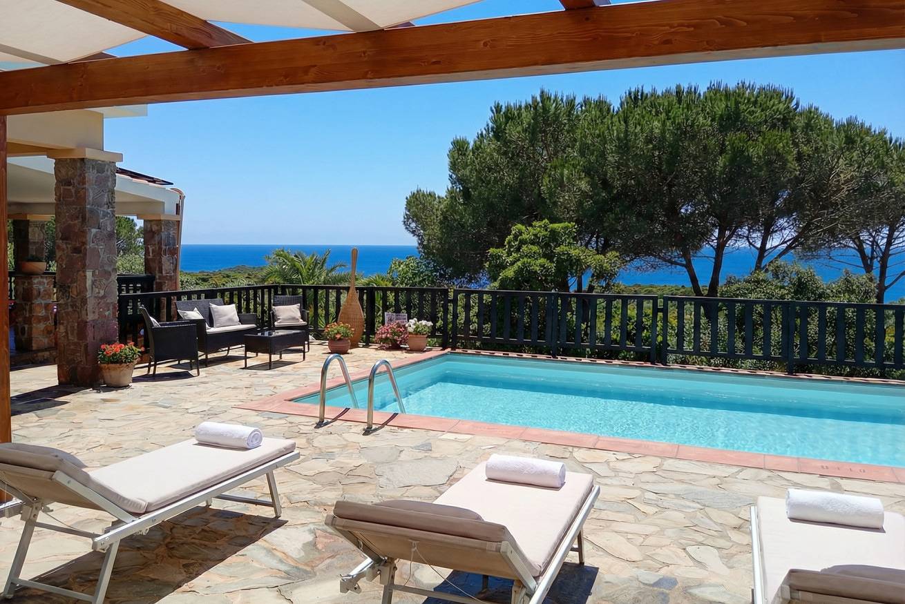 Alghero Villa Barranch avec vue sur la mer et piscine pour 6 personnes in Alghero, Province de Sassari
