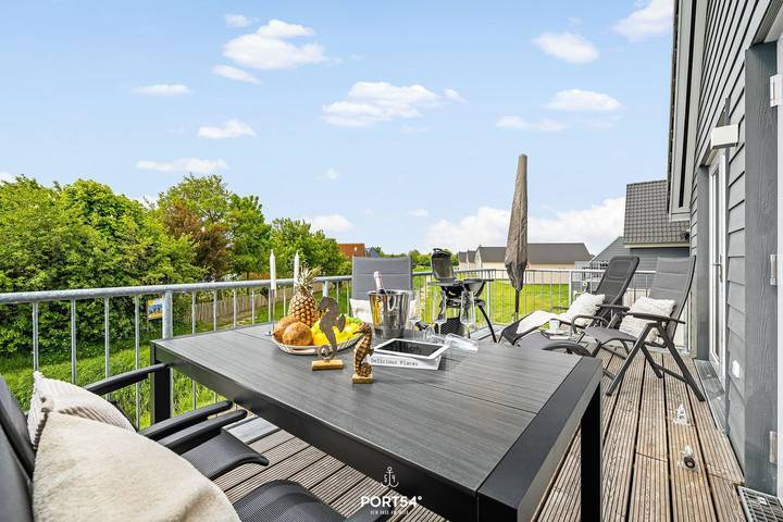 Ganze Wohnung, Dock 40 im Nordseeresort- Kamin, Sauna, Balkon mit Ausblick ins Grüne in Büsum, Kreis Dithmarschen