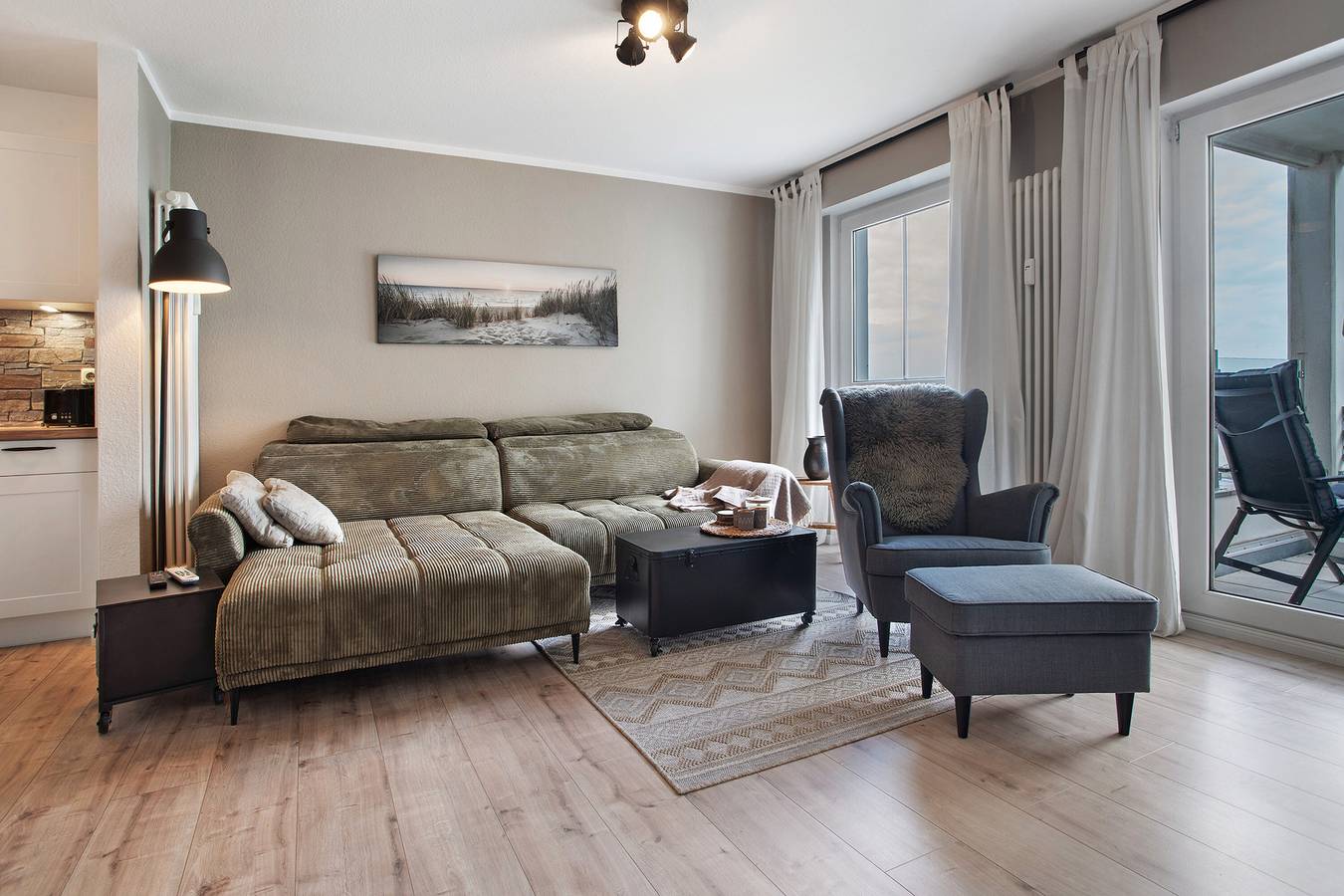 Hel lägenhet, Apartment 'Hafenblick' with Sea View, Balcony and Wi-Fi in Sassnitz, Jasmund nationalpark