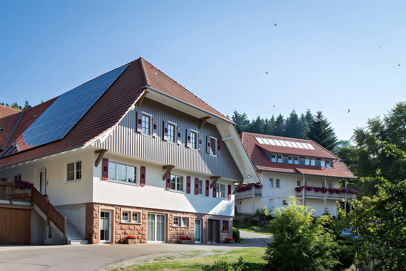Ganze Wohnung, Ferienwohnung 'Schwarzwaldblick' mit Bergblick, Gemeinschaftspool und Gemeinschaftsgarten in Oberwolfach, Mittlerer Schwarzwald