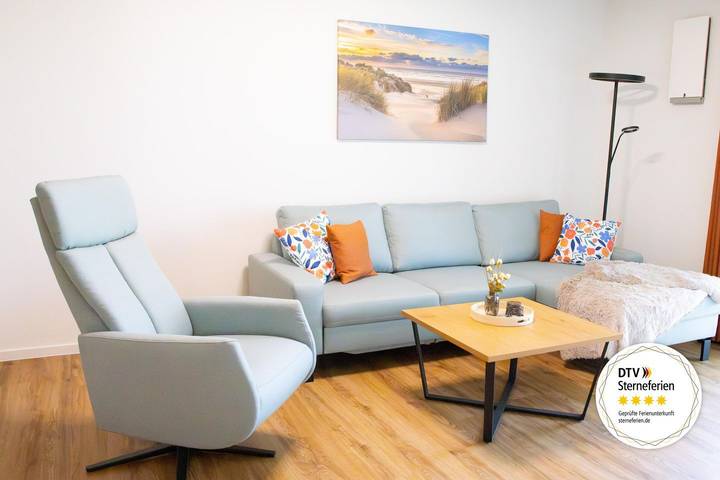 Ferienwohnung für 4 Personen, mit Terrasse und Garten sowie Sauna am Jadebusen