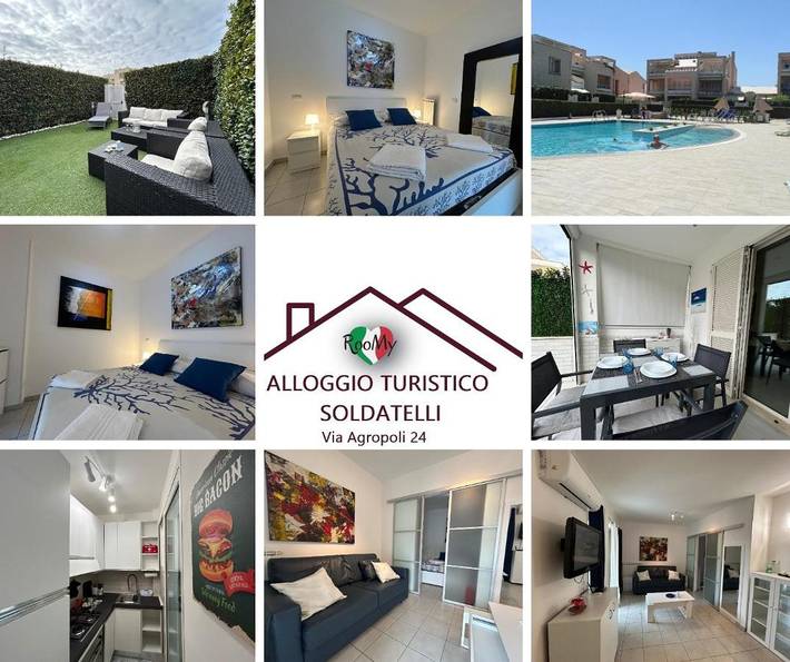 Apartamento de vacaciones para 4 personas, con piscina y jardín - 1