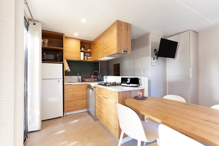 Casa mobile 'Camping Lou Soulei 218' con vista mare, piscina in comune e aria condizionata in Carry-le-Rouet, Costa mediterranea (Francia)