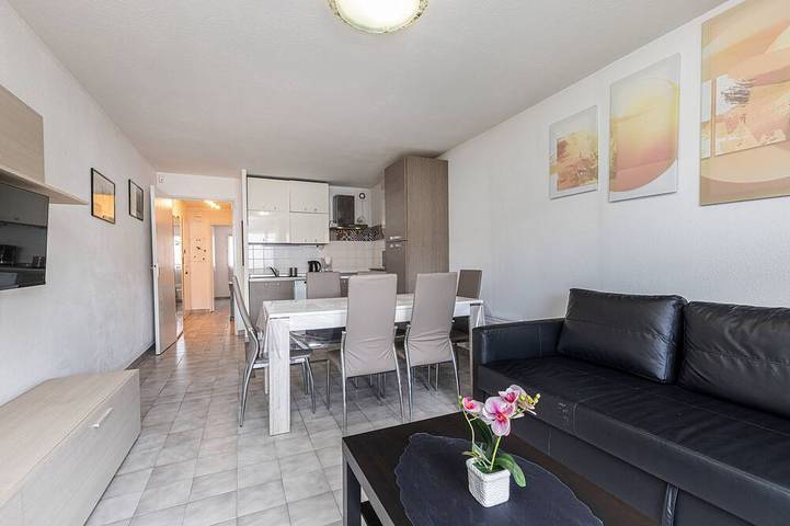 Gîte pour 5 personnes, avec Balcon dans Plage Fabron Bambou Nice