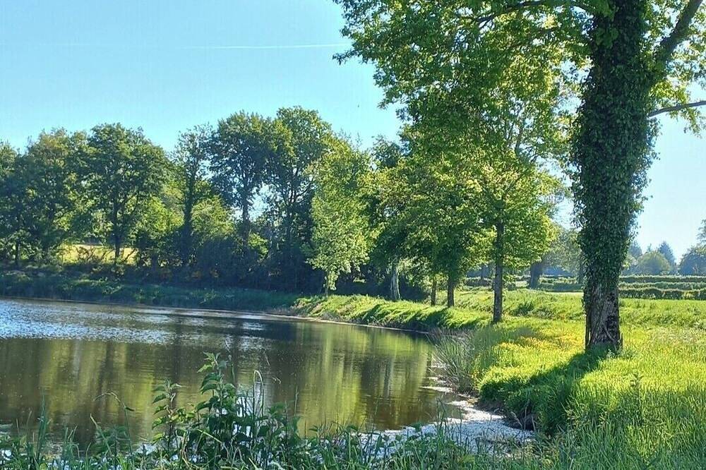 Fishing lake with cosy cabin in charming Saint-Marien with Wifi. in Saint-Marien, Région de Guéret