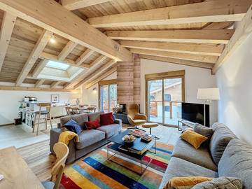 Gîte pour 8 personnes, avec balcon à Combloux