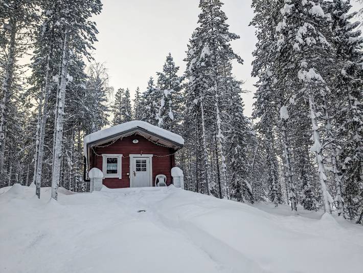 Järvstuga in Lappland (Schweden)