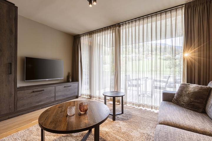 Ferienwohnung für 2 Personen, mit Terrasse und Sauna in Schruns