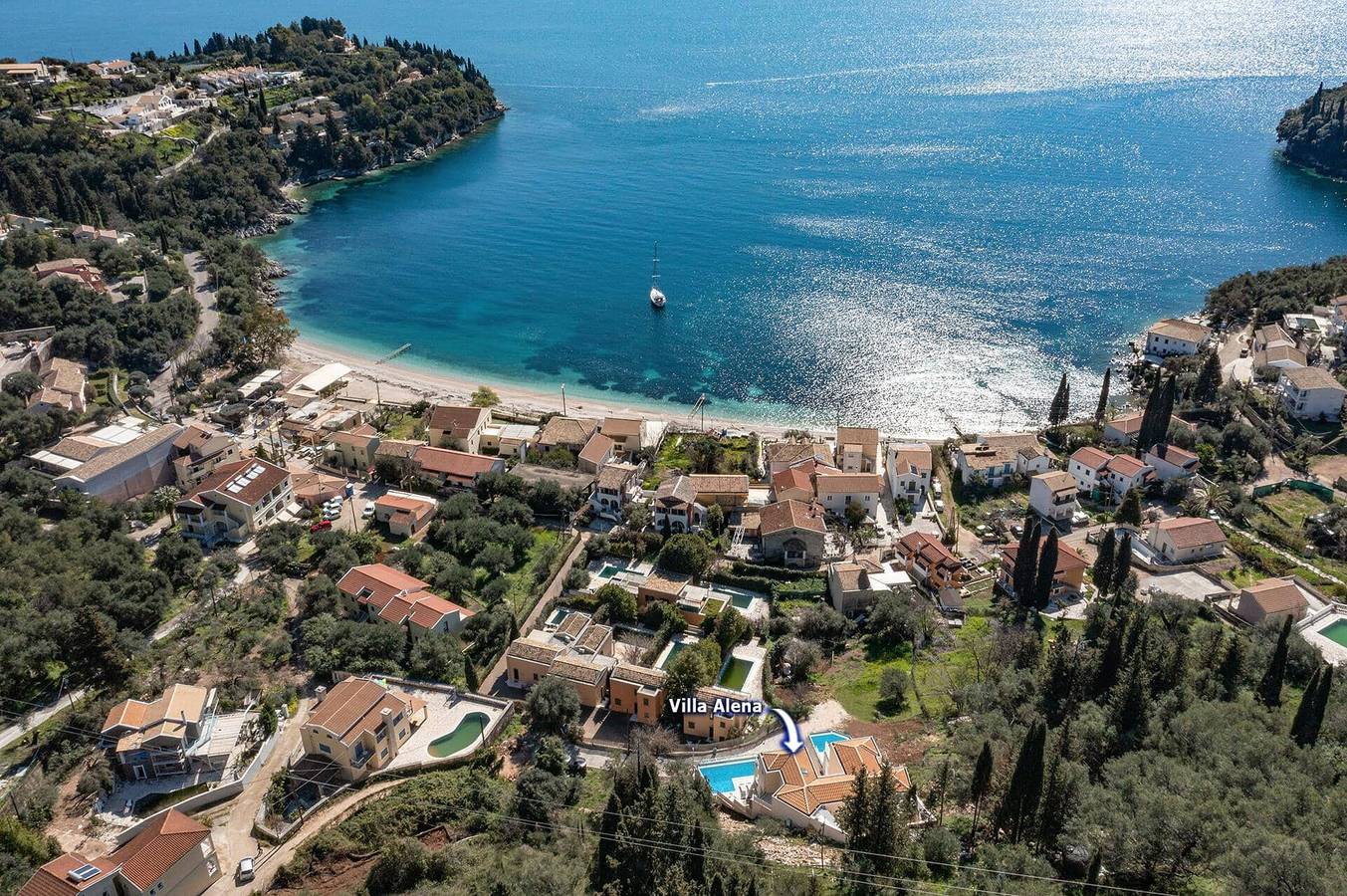 Villa für 6 Personen in Kalami, Korfu