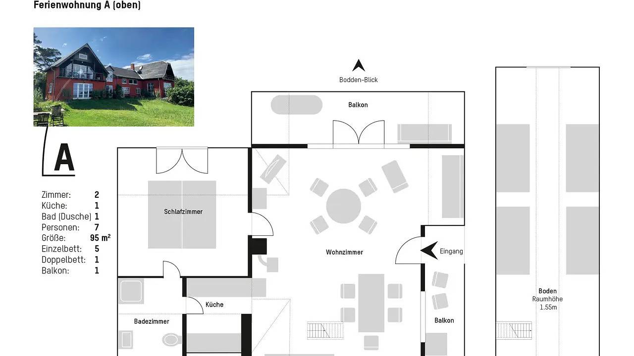 Ganze Ferienwohnung, Ferienwohnung für 4 Personen (95 m²) in Neuenkirchen (Rügen) in Neuenkirchen (Rügen), Rügen