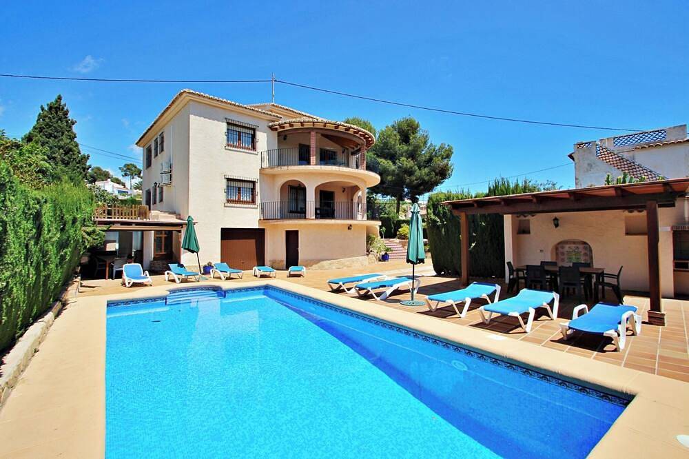 Emilia - Ferienhaus mit Meerblick und privatem Pool in Benissa in La Fustera, Benissa