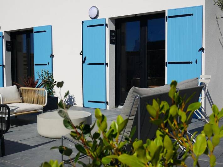 Location de vacances pour 8 personnes, avec jardin et vue dans Locmaria (Groix)