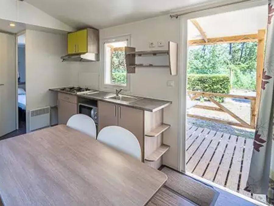 Camping Novela Port la Nouvelle - Mobilhome 6 personnes - Classic | 2 Ch. | 4/6 Pers. | Terrasse surélevée | Clim. in Port-la-Nouvelle, Côte méditerranéenne (France)