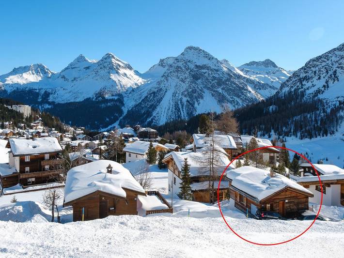Hütte für 4 Personen, mit Garten in Arosa
