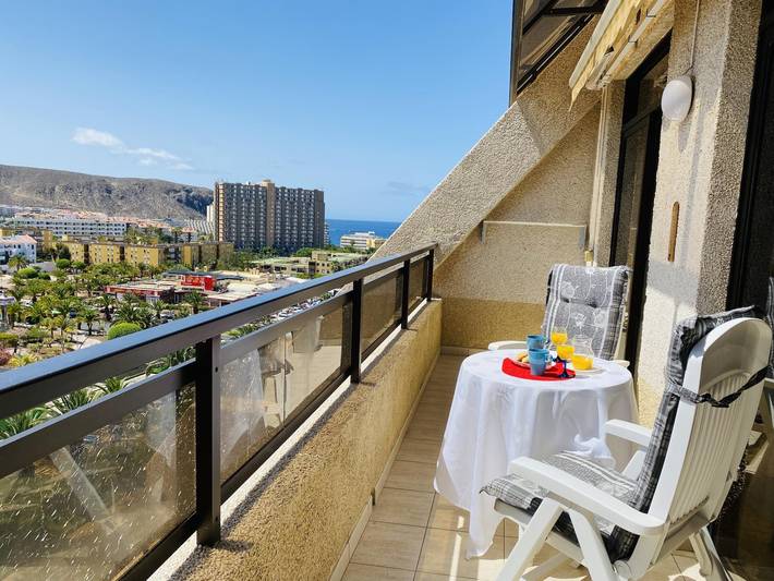 Apartamento de vacaciones para 3 personas, con vistas al mar y terraza en Tenerife