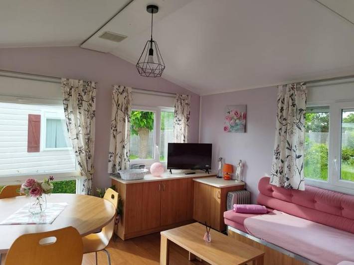 Camping pour 6 personnes, avec Terrasse ainsi que Jardin et Vue