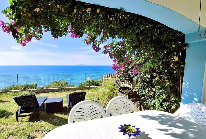 Ferienhaus für 5 Personen, mit Ausblick und Garten, mit Haustier