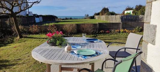Cottage pour 7 personnes, avec vue et terrasse dans Plage Poudrantais