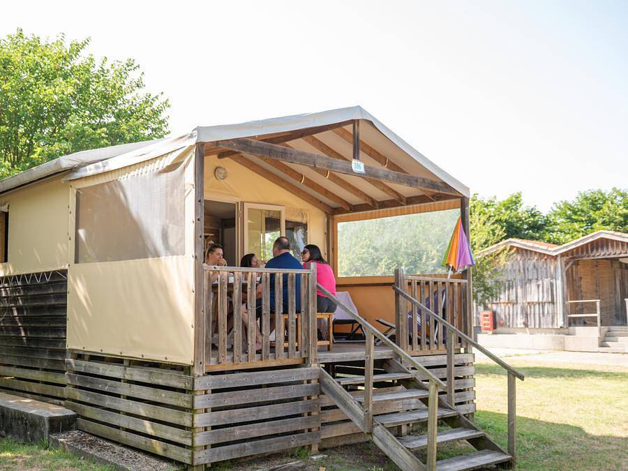 Routes du Monde - Camping de La Hume - Lodge 5 personen - Ecolodge 5 in Gujan-Mestras, Arcachon und Umgebung