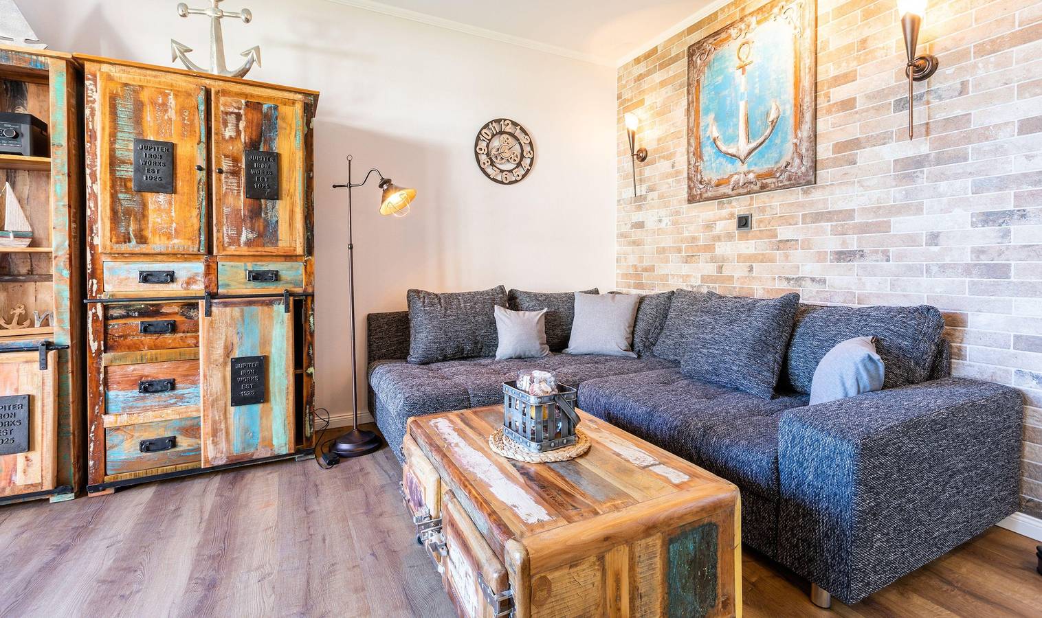 Ganze Ferienwohnung, Terrassen-Fewo 'Ankerplatz' direkt am Ostseestrand  in Kronsgaard, Schleswig-Flensburg