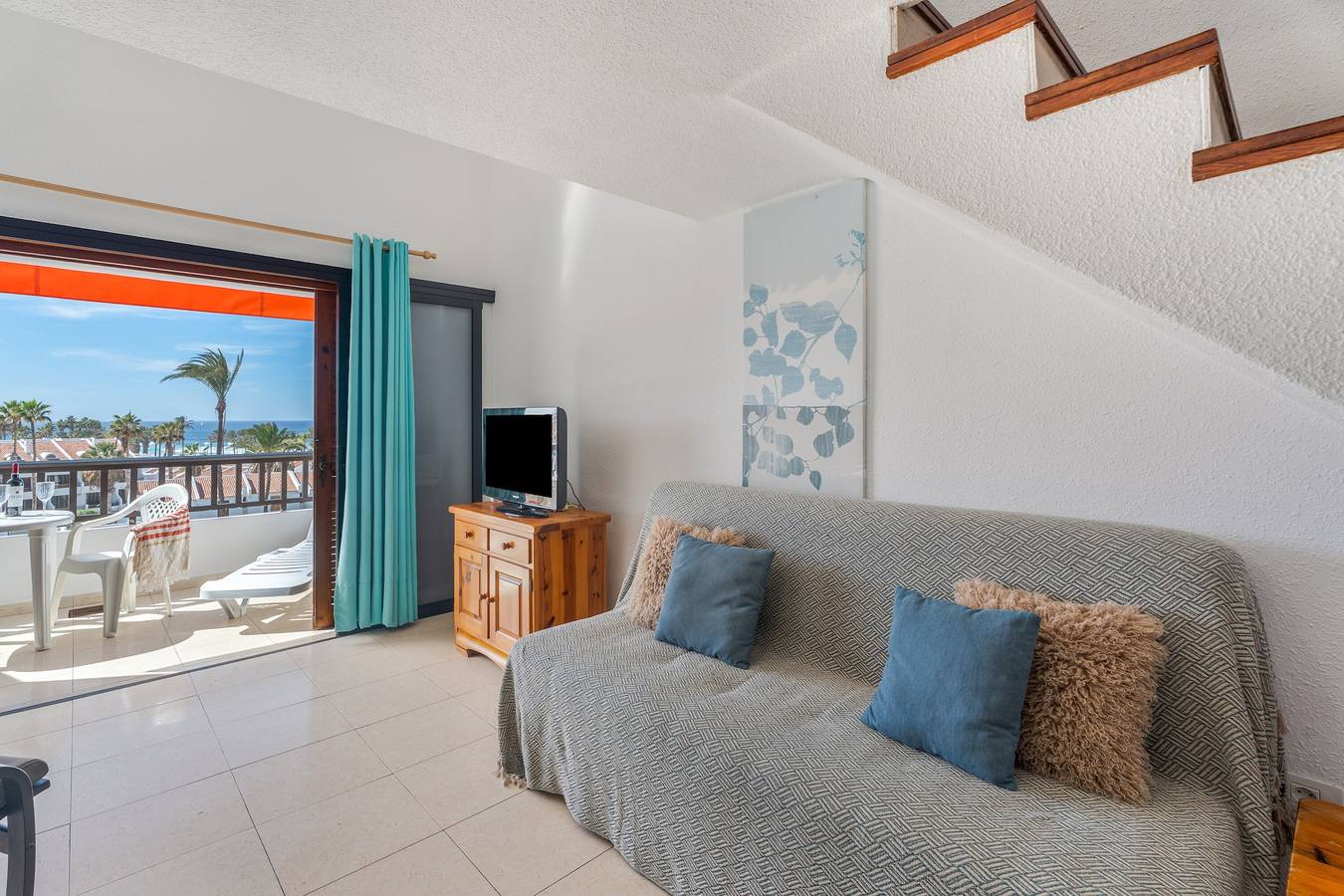 Maison de vacances « Santiago Beach » avec vue sur la mer, piscine commune et Wi-Fi in Playa de Troya, Adeje