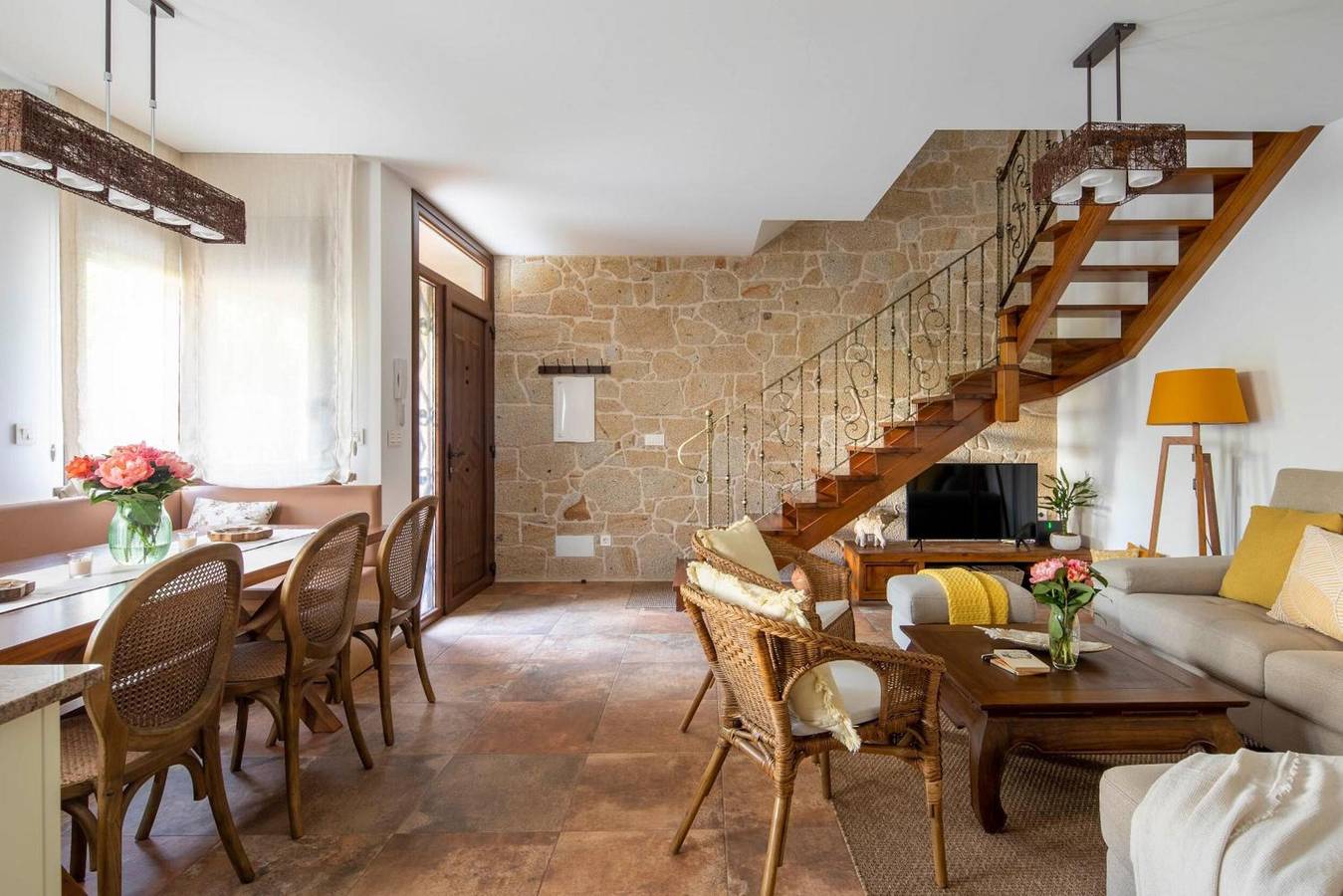 Ferienhaus 'Fogar Da Roda' mit privater Terrasse, Balkon und Wlan in Vilagarcía de Arousa, Rías Baixas