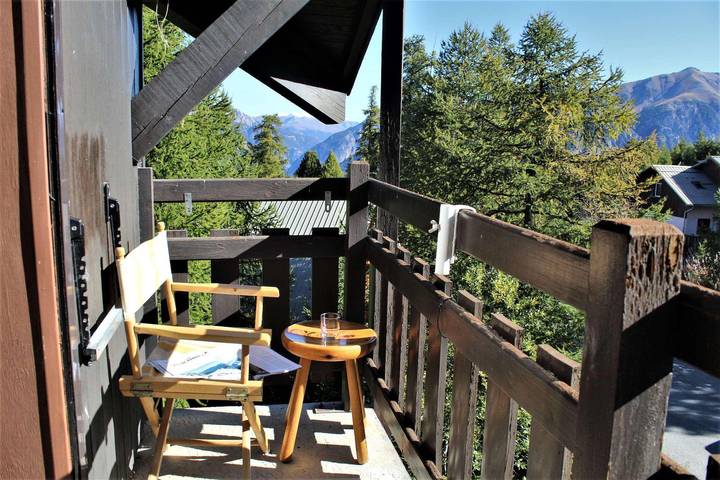 Chalet pour 6 personnes, avec balcon à Risoul
