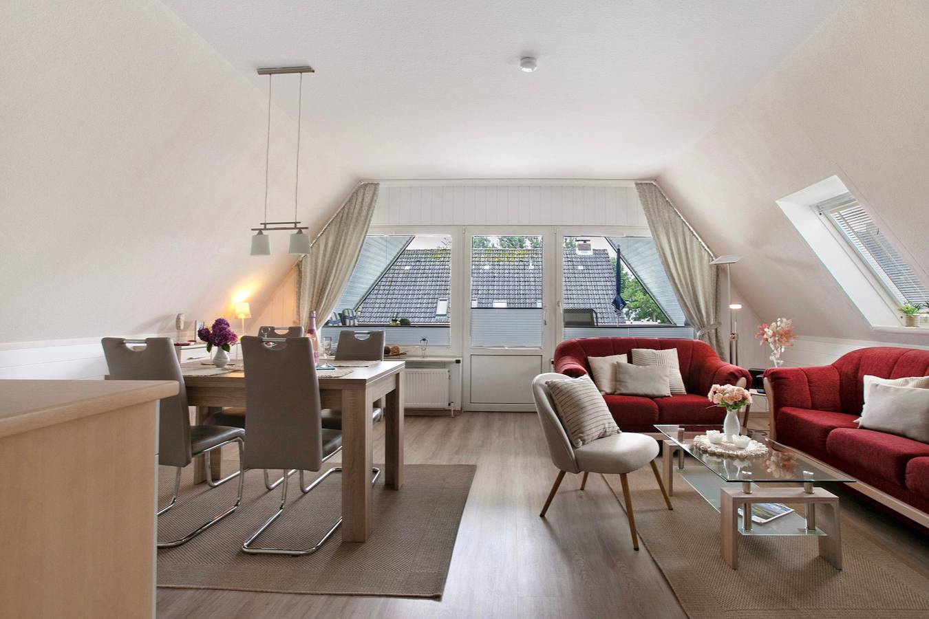 Ganze Wohnung, Ferienwohnung 'Flut' mit Gemeinschaftsgarten und Loggia in Nordstrand (Gemeinde), Nordstrand