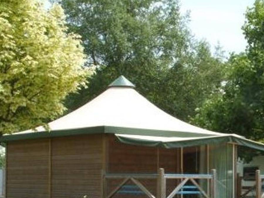 Camping La Rabine - Bungalow de lona 5 personas - Bungalow de lona bengalí de 25 m² in Machecoul-Saint-Même, Nantes region