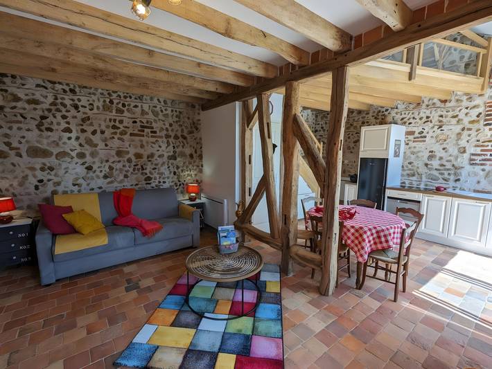 Gîte „L'air De Vacances“ mit privater Terrasse und Wlan in Bonnée, Loire-Tal