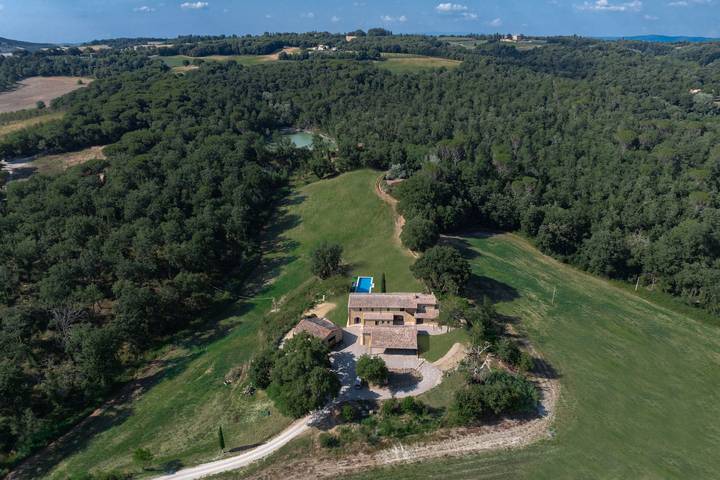 Location de vacances pour 14 personnes, avec vue et jardin à Buonconvento - 2