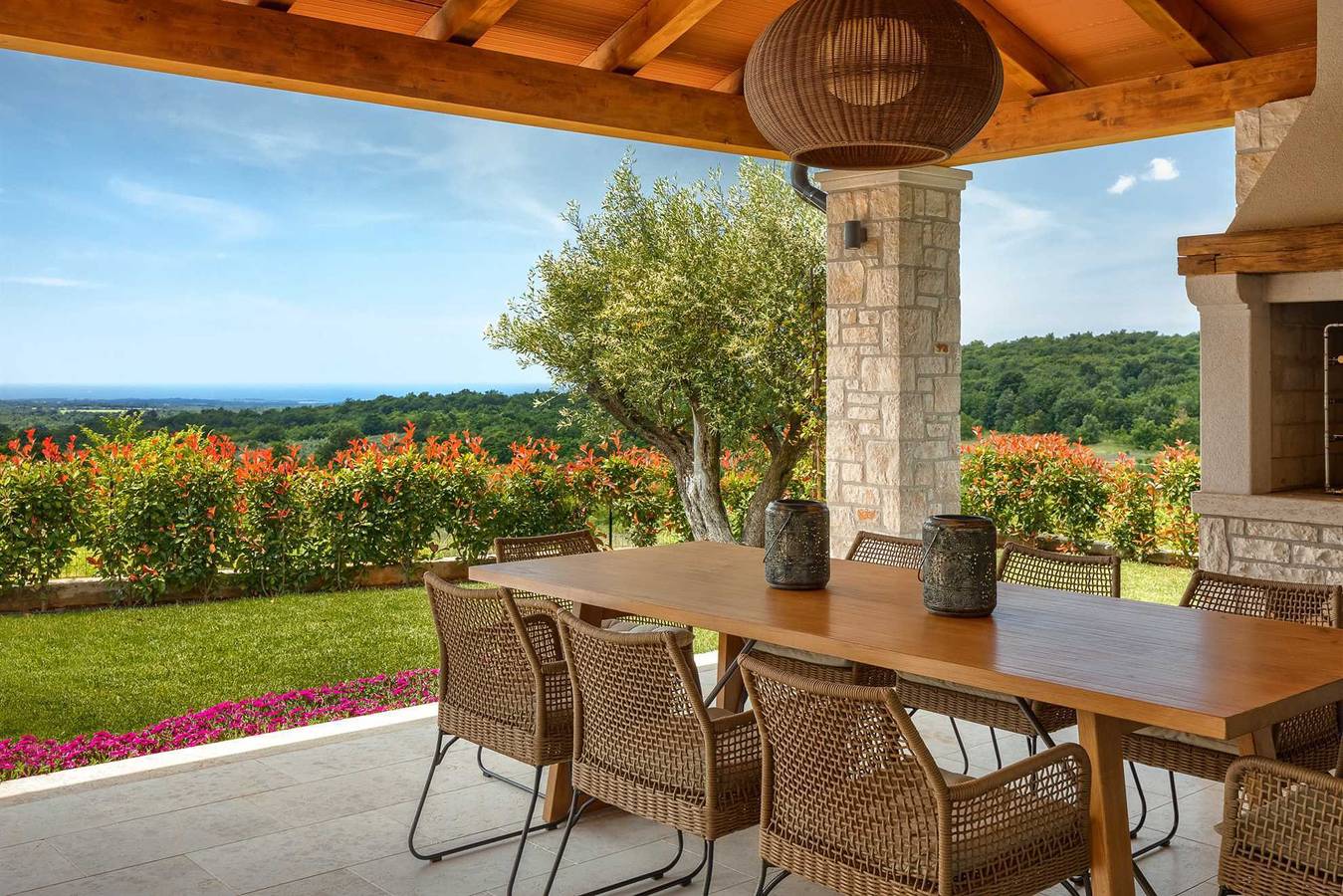 Villa Julia – Ruhige Oase mit Panoramablick auf das Meer in Visnjan, Općina Višnjan