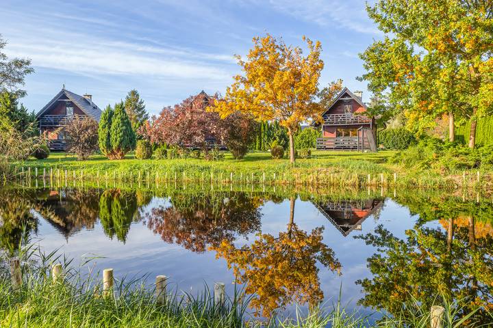 Ferienhaus für 6 Personen, mit Balkon und Garten auf Wollin