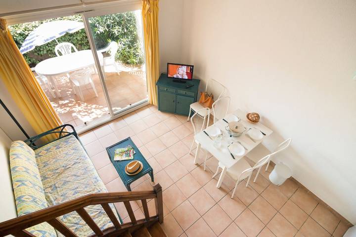 Maison de vacances pour 6 personnes, avec piscine et balcon dans Plage Rochelongue