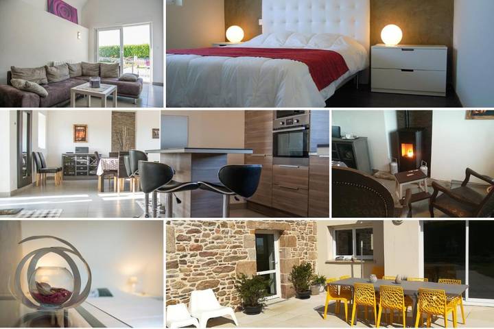 Location de vacances pour 12 personnes, avec vue et jardin à Plougoulm - 2