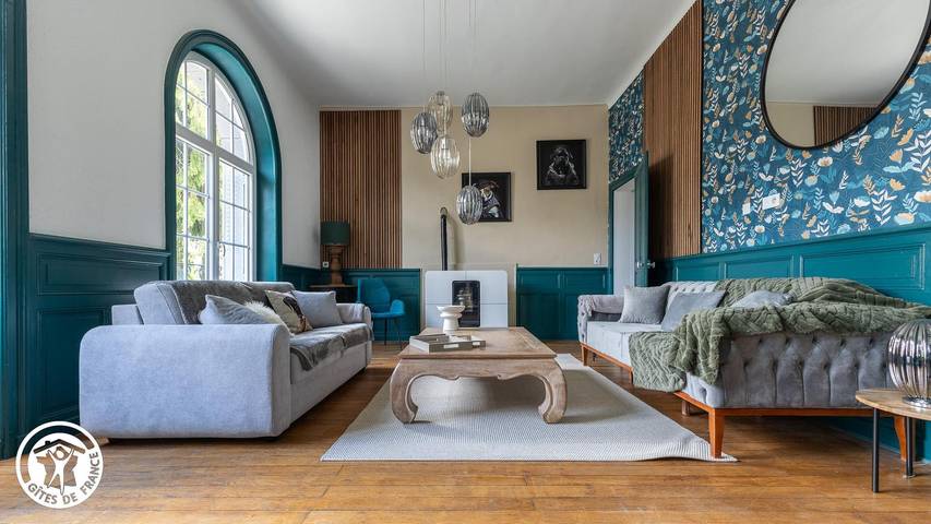 Gîte pour 4 personnes, avec Terrasse ainsi que Jardin et Vue