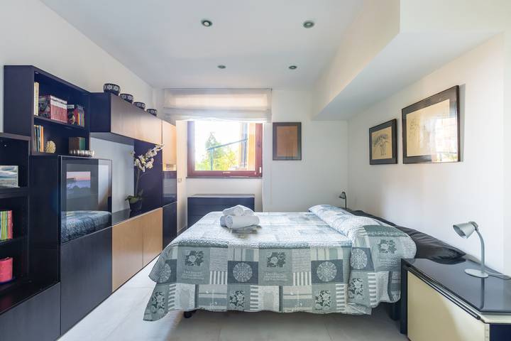 Ferienwohnung mit Meerblick für 2 Personen, mit Terrasse und Garten