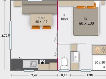 Camping für 2 Personen in Aubenas, Ardèche, Bild 3