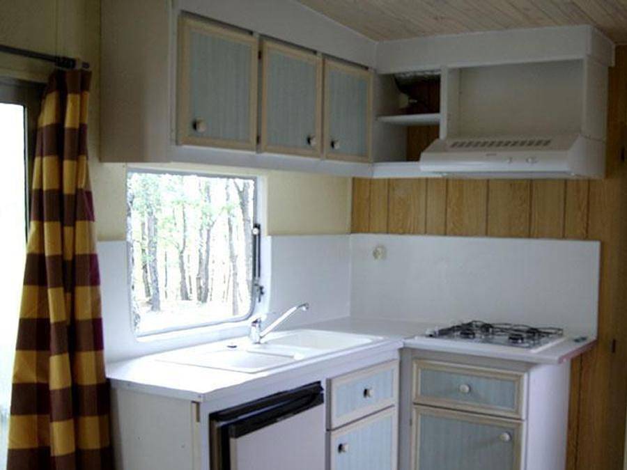 Camping Le Roc del Rey - Mobilheim 6 personen - Mobilhome 2 Schlafzimmer in Belloc, Ariège