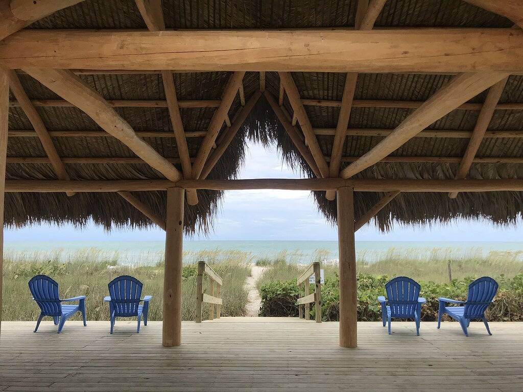 Waterfront Boathouse One Room Bungalow with Private Beach Access in Nokomis Beach, Siesta Key