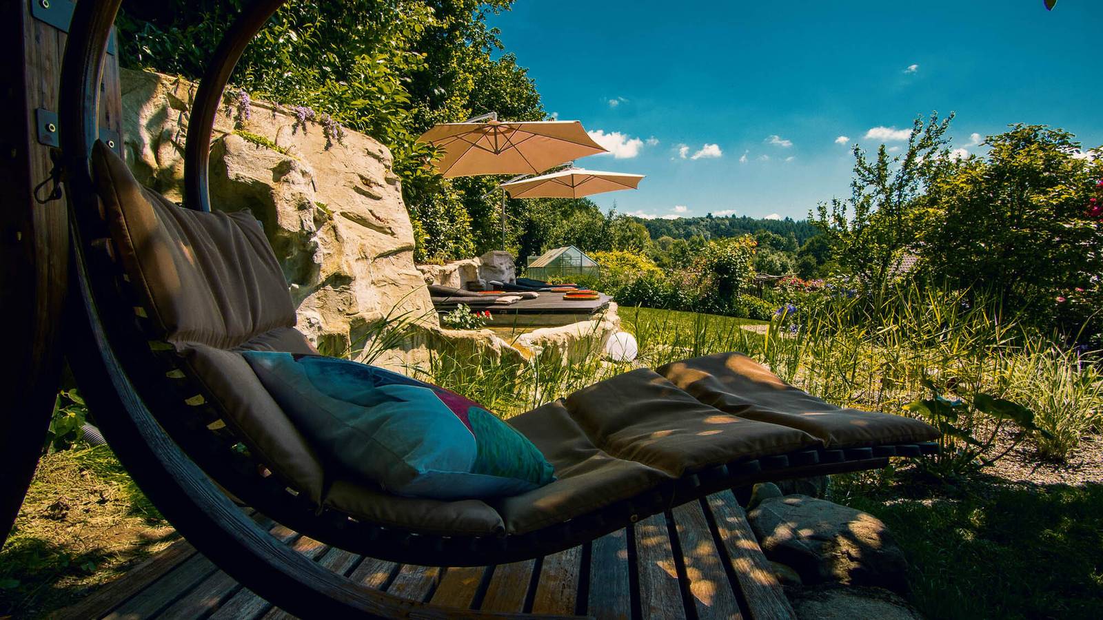 Ganze Ferienwohnung, Klaushausen - Ferienoase am Bodensee - Ferienwohnung Himmelreich, 65qm, 1 Schlafzimmer, max. 4 Personen in Überlingen, Region Bodensee-Oberschwaben