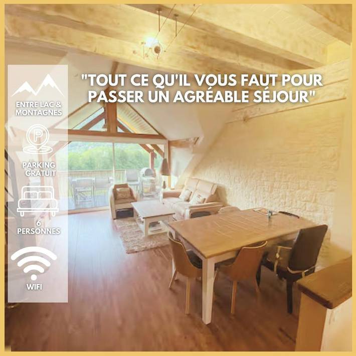 Appartement de vacances pour 6 personnes, avec Balcon ainsi que Terrasse et Vue