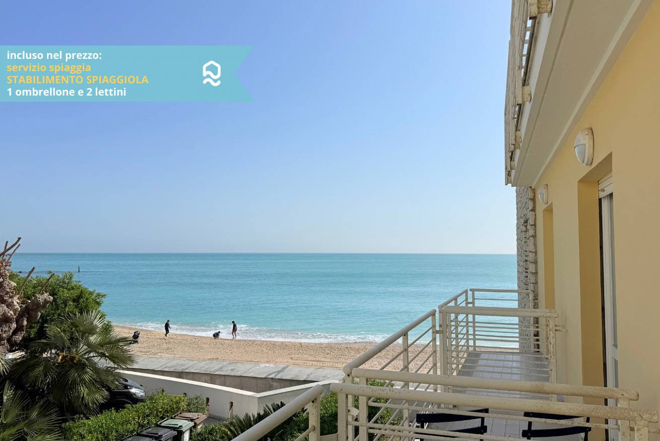 Appartamento intero, Sogni blu - Numana, bilocale fronte mare super accessoriato in La Spiaggiola (Numana), Numana