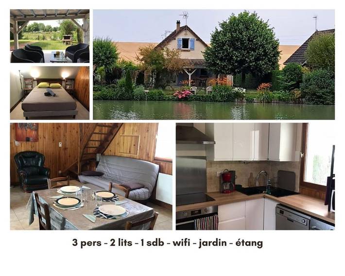 Location de vacances pour 3 personnes, avec terrasse et jardin, adapté aux familles dans Saint-Georges-sur-Arnon