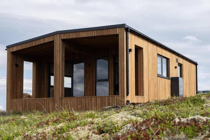 Cabaña para 2 personas, con jacuzzi y terraza en Islandia
