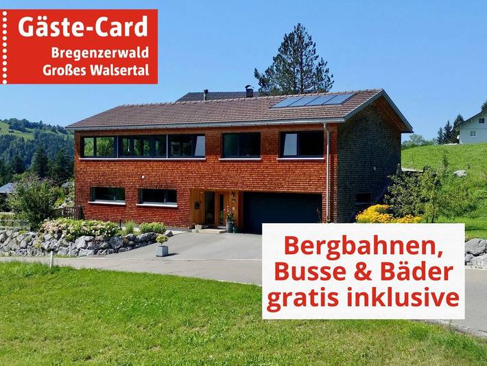 Ferienwohnung für 3 Personen, mit Garten und Ausblick