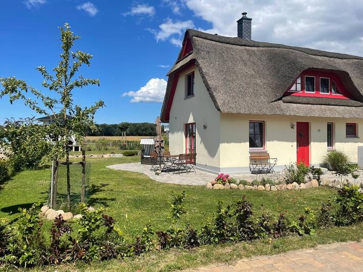 Ferienhaus für 5 Personen, mit Terrasse und Garten sowie Sauna